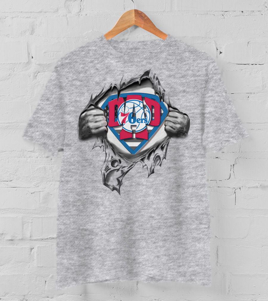 SUPERDAD Sixers Basketball Hero T-Shirt