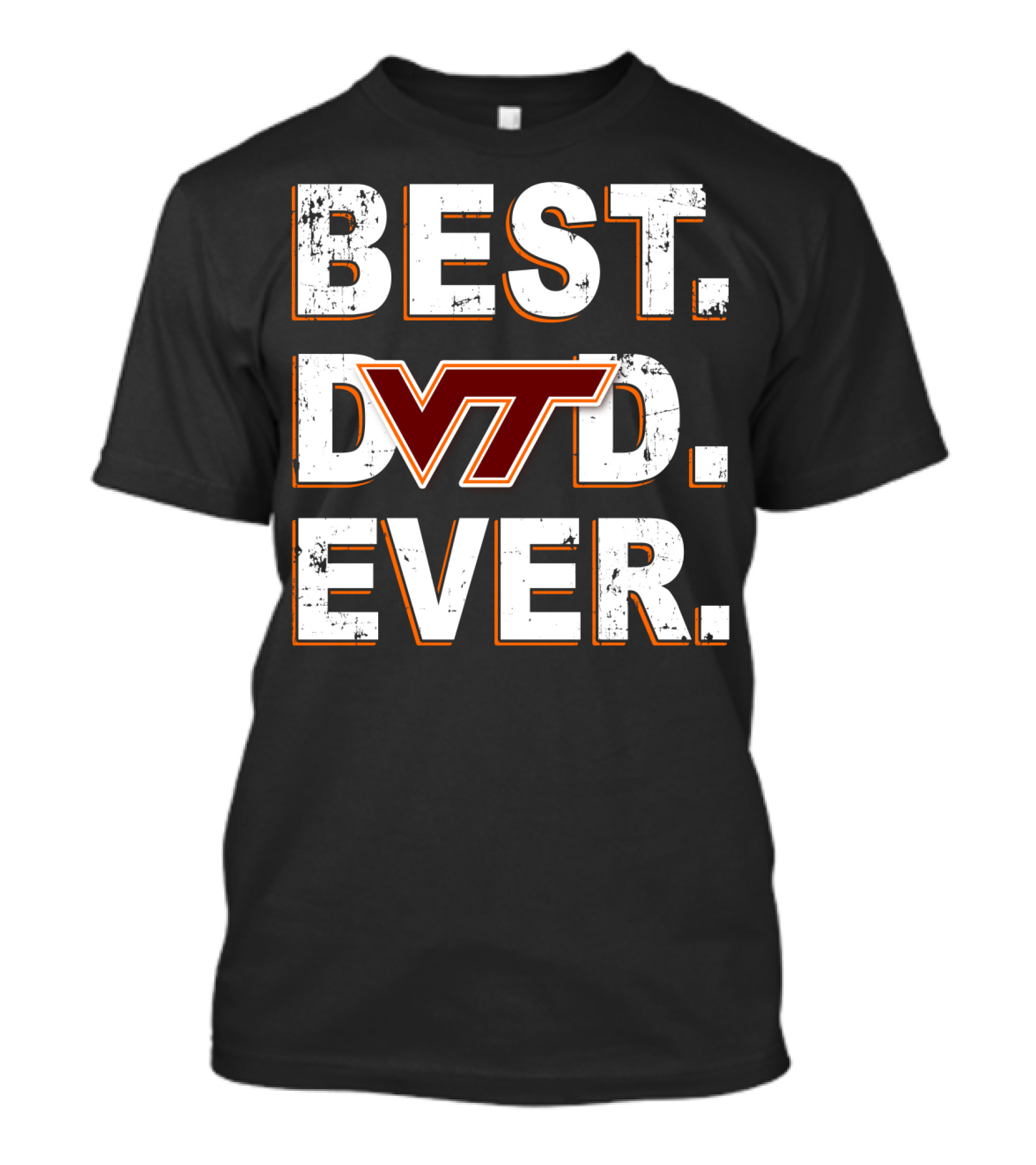 Best Dad Ever VT Hokies T-Shirt
