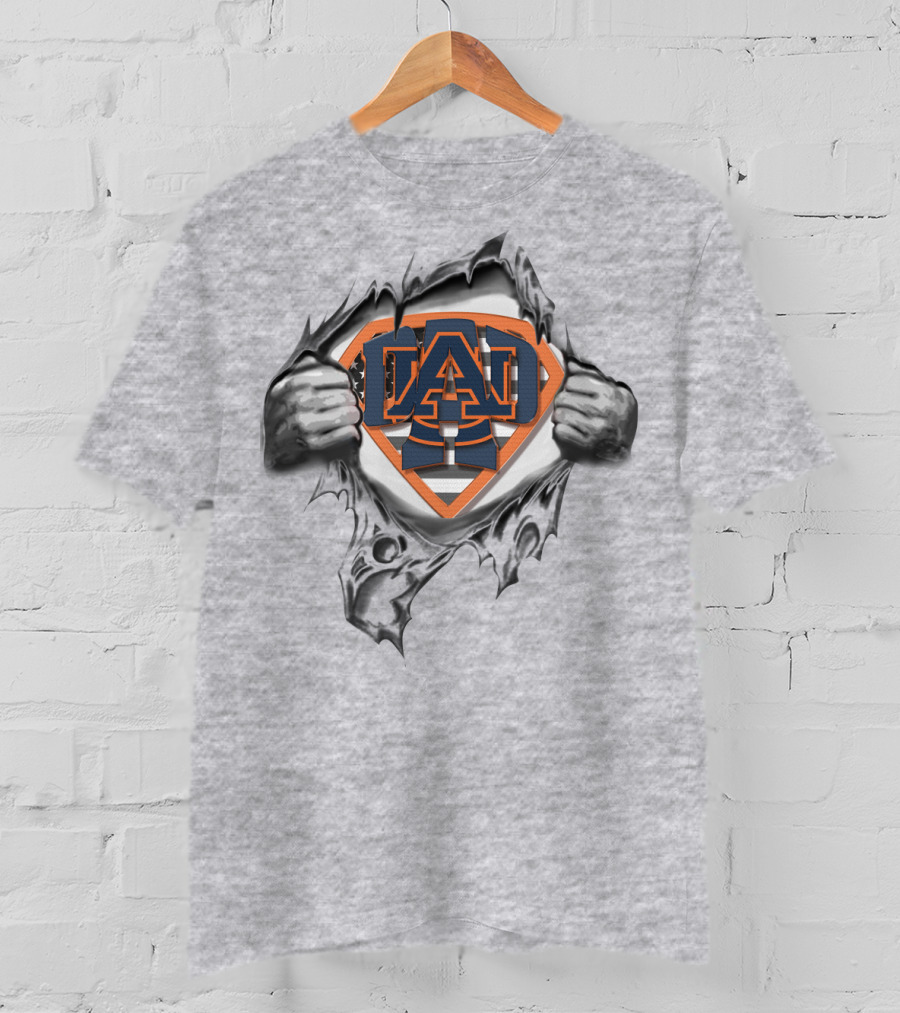 Superdad Auburn Tigers Superman T-Shirt