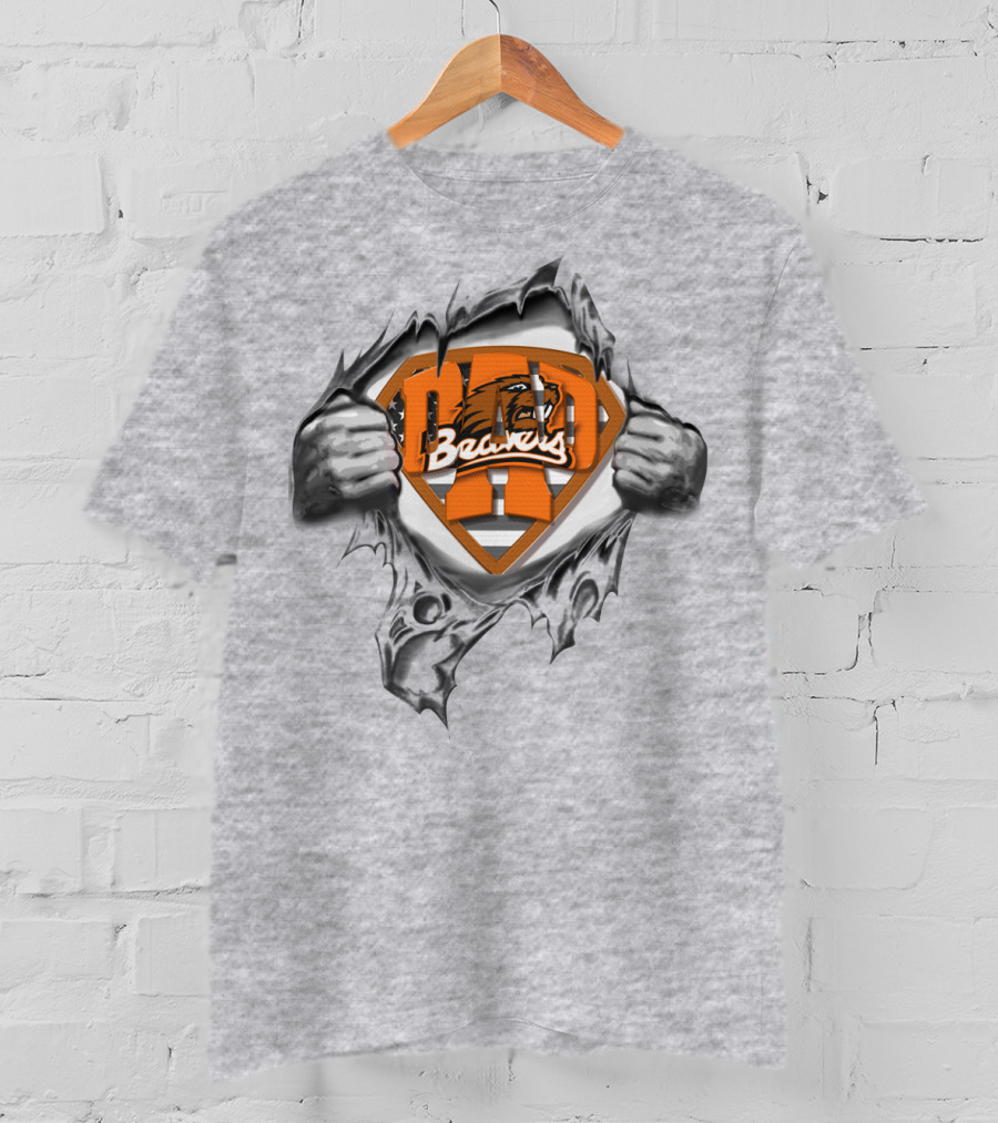 Superdad Beavers Logo Oregon State Beavers T-Shirt