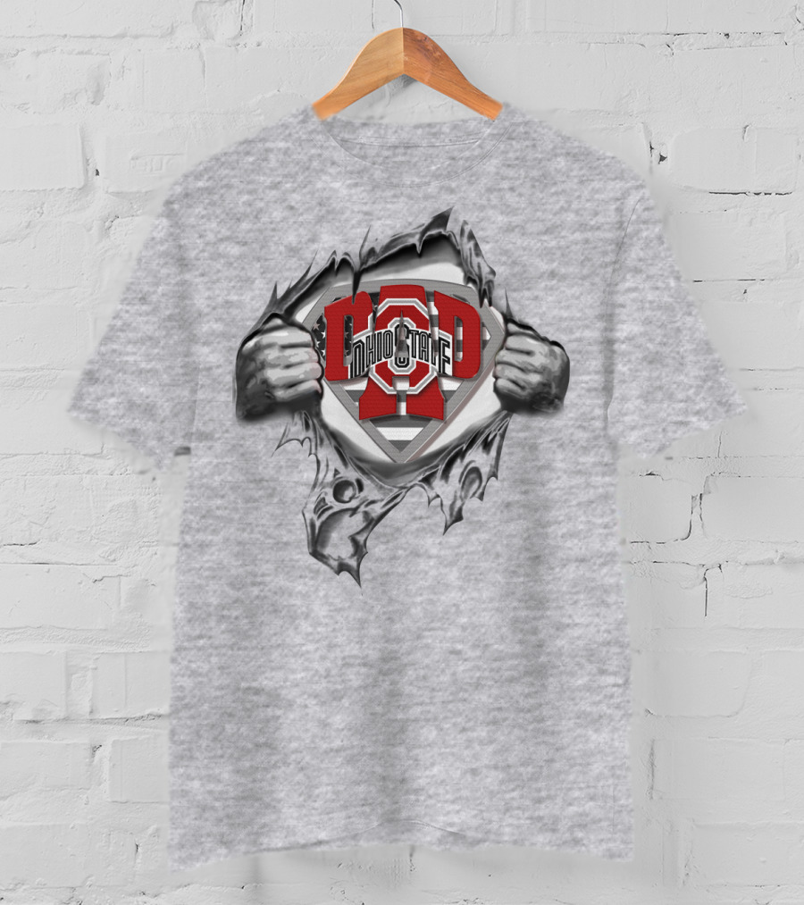 Ohio State Superdad Buckeyes Hero Emblem T-Shirt