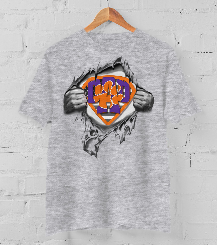 Superdad Clemson Tigers Dad T-Shirt