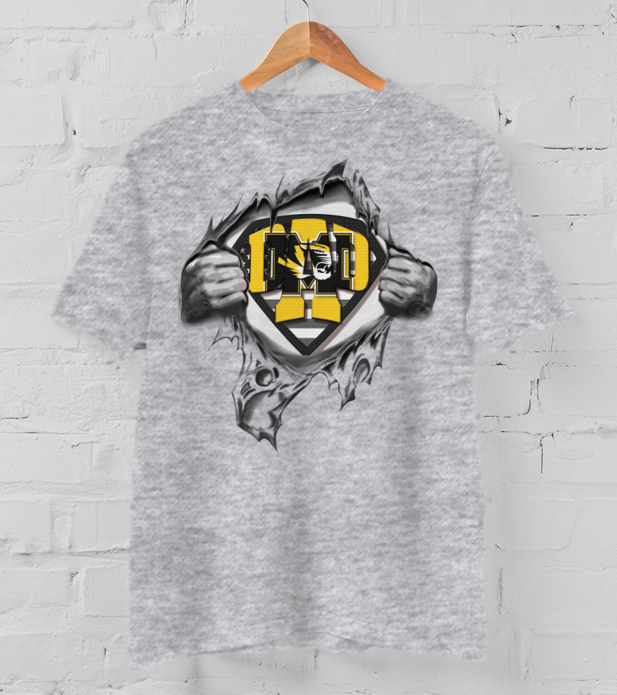 Superdad Mizzou Football Tigers T-Shirt