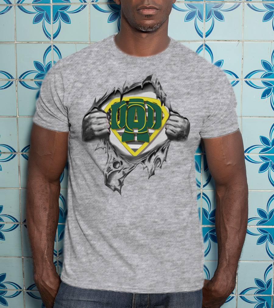 Superdad Oregon Ducks Logo Revealing Hands T-Shirt