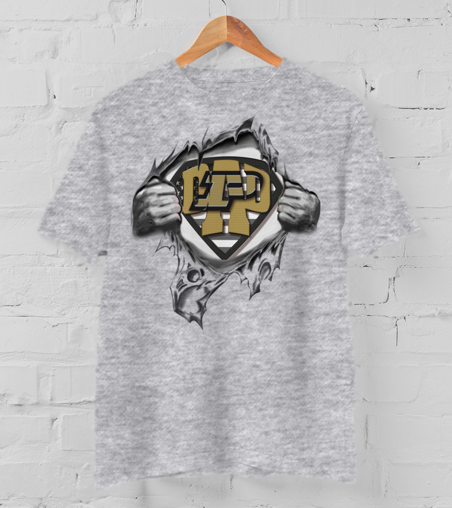 Superdad Purdue Boilermakers Logo Revealing Superhero T-Shirt