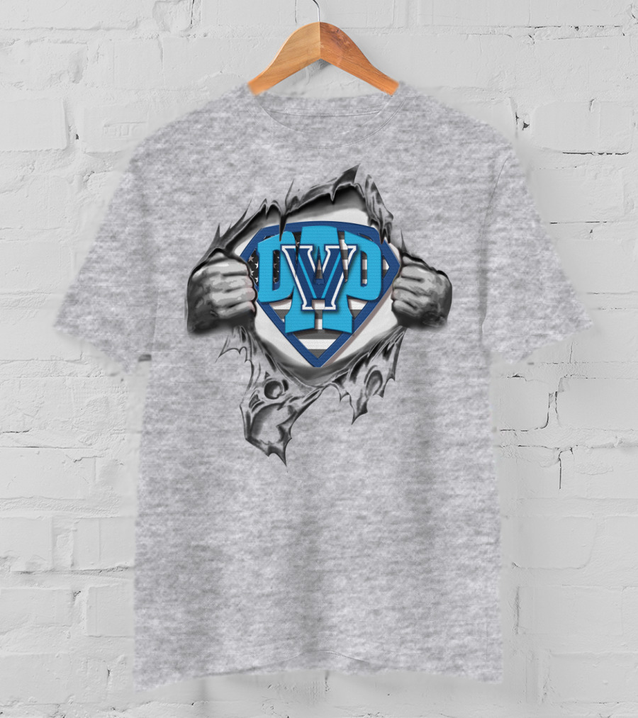 SUPERDAD Villanova Logo Superman T-Shirt