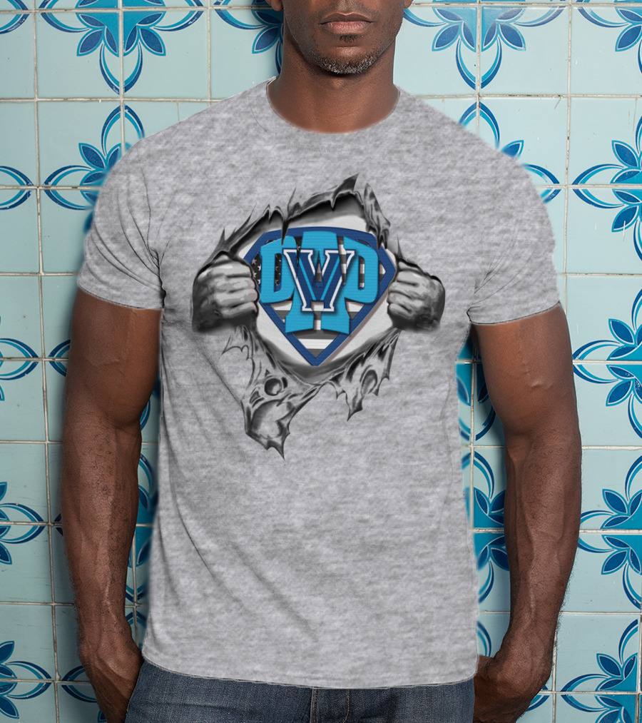 SUPERDAD Villanova Logo Superman T-Shirt