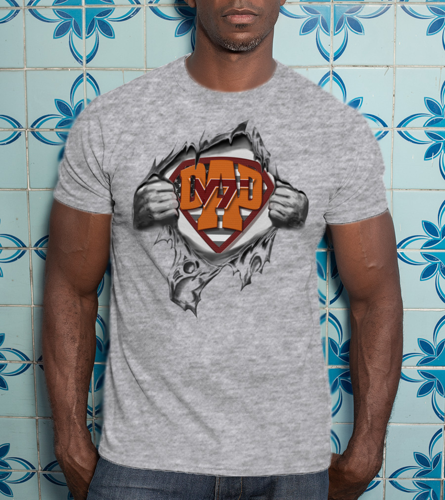 Superdad VT Logo Virginia Tech Hokies Hero T-Shirt