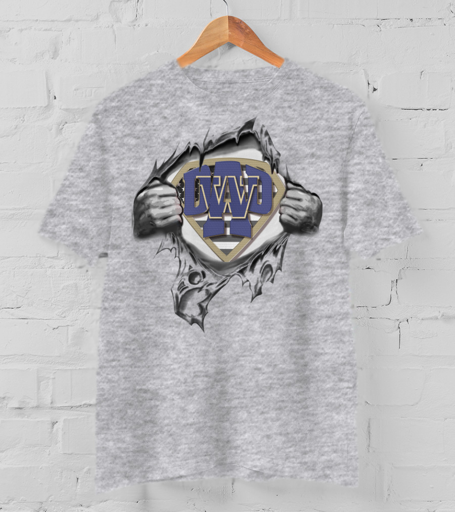 Superdad Washington Huskies Superman T-Shirt