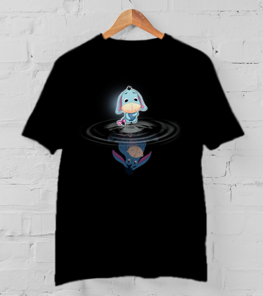 Winnie The Pooh Eeyore Cute Reflection Ripples T-Shirt