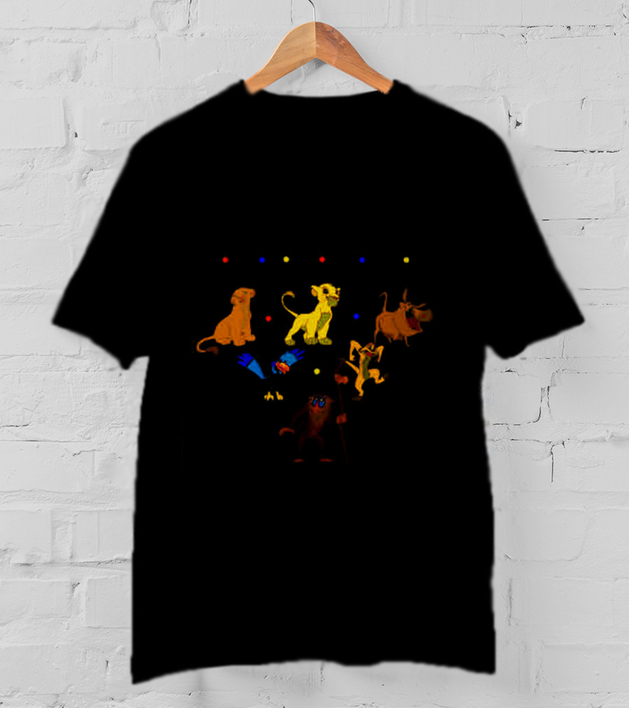 The Lion King Friends Characters With Iconic Sitcom Style Dots T-Shirt