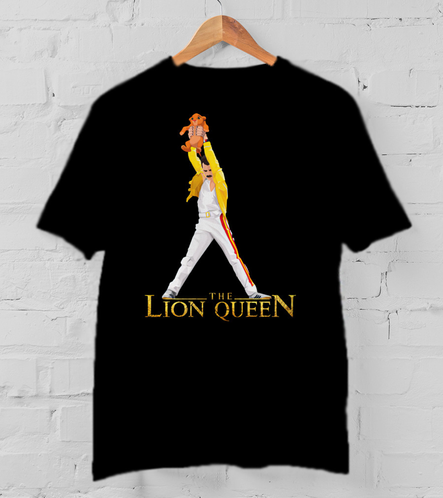 Freddie Mercury Lifting Simba In The Lion Queen T-Shirt