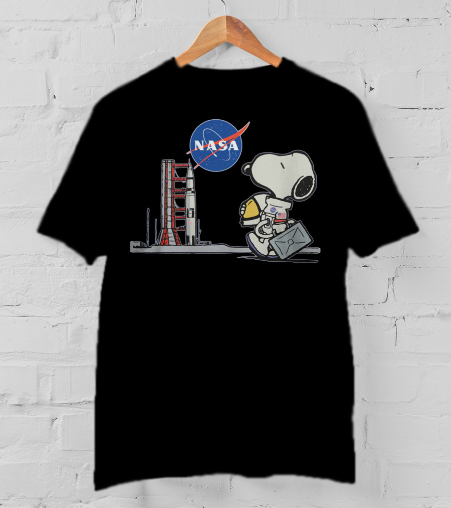Nasa Snoopy Astronaut Moon Mission Adventure T-Shirt