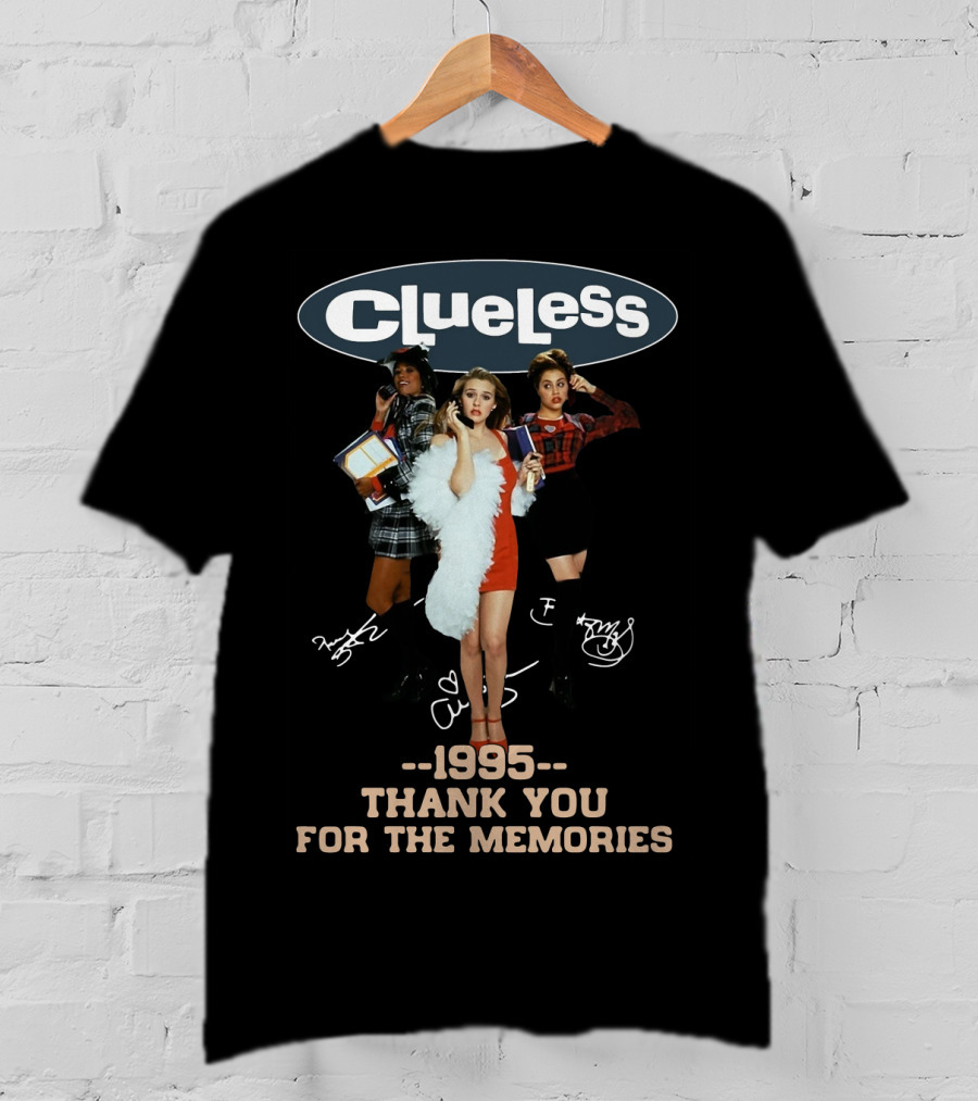 Clueless 1995 Thank You For The Memories Vintage Fashion Icons T-Shirt