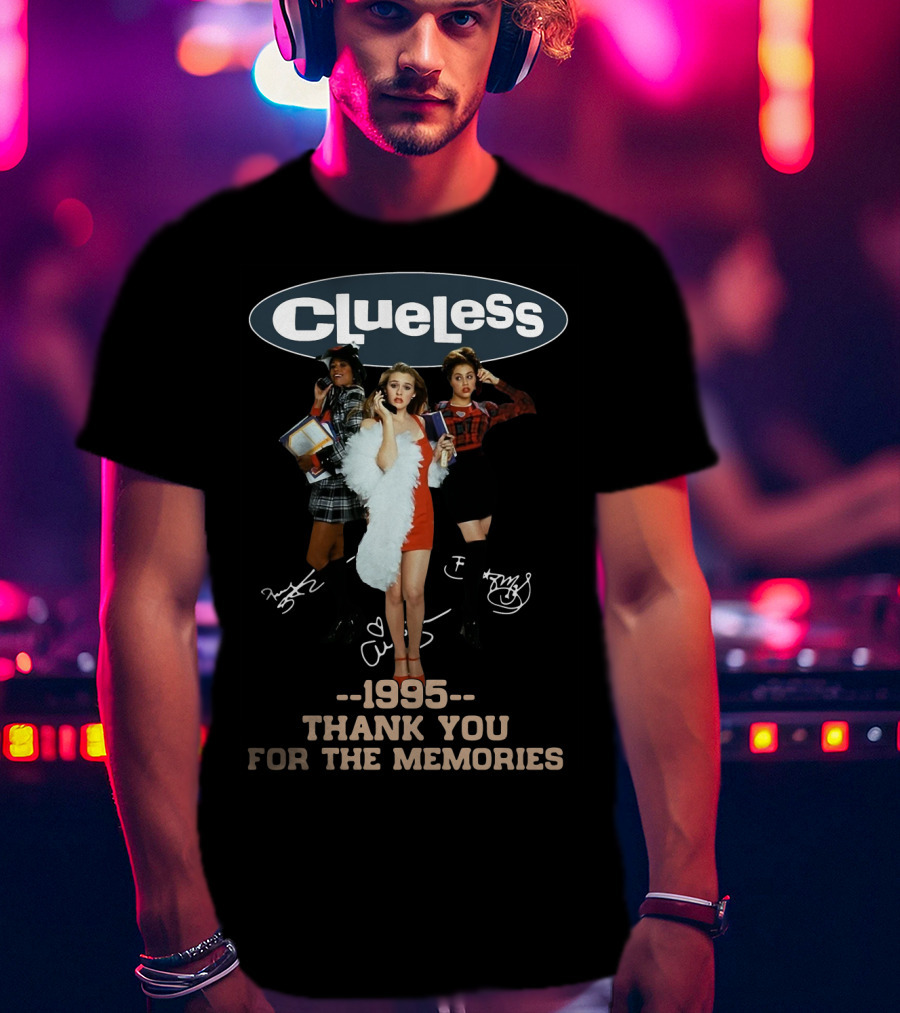 Clueless 1995 Thank You For The Memories Vintage Fashion Icons T-Shirt