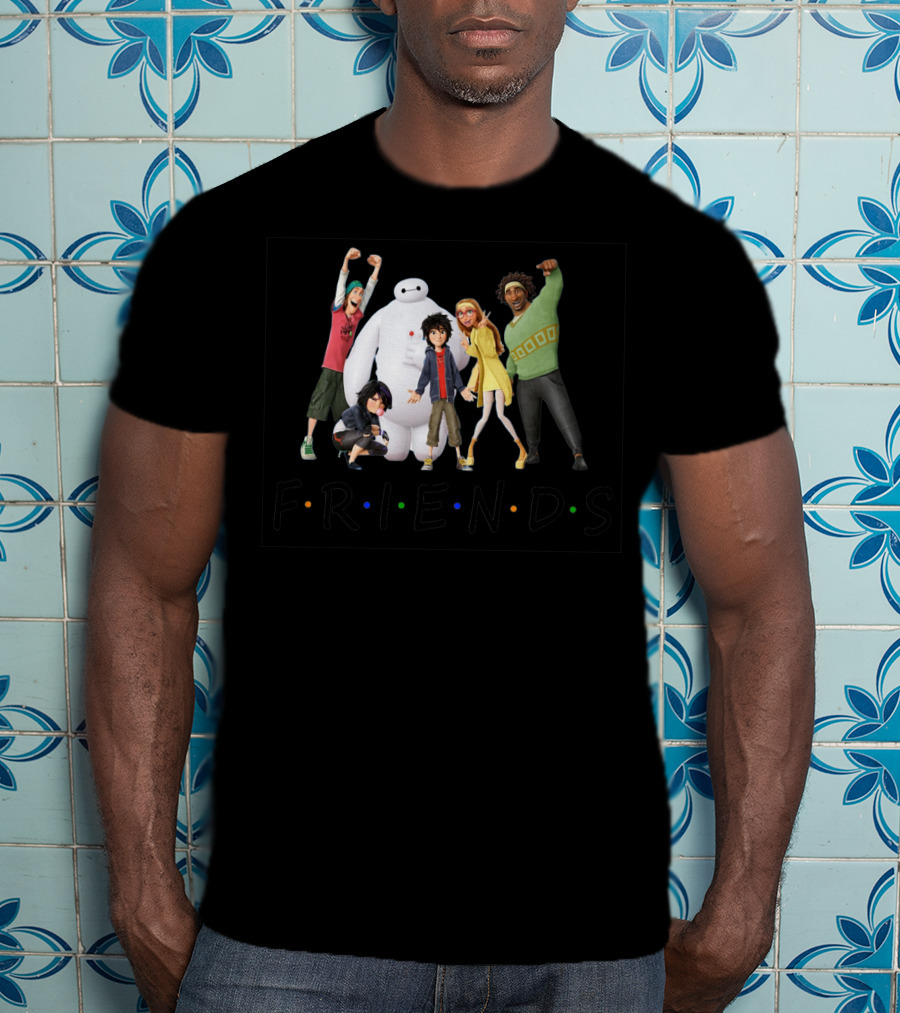 Big Hero 6 Friends Tv Show Parody With Hiro Baymax And Team T-Shirt