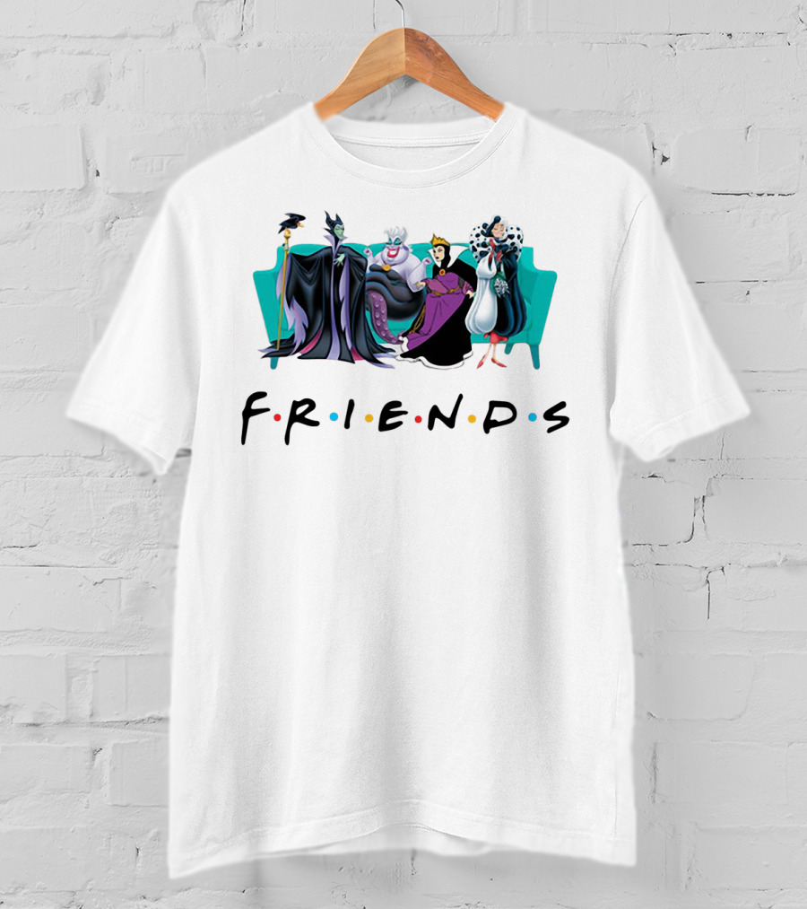 Disney Villain Queens Friends Parody With Cruella De Vil T-Shirt