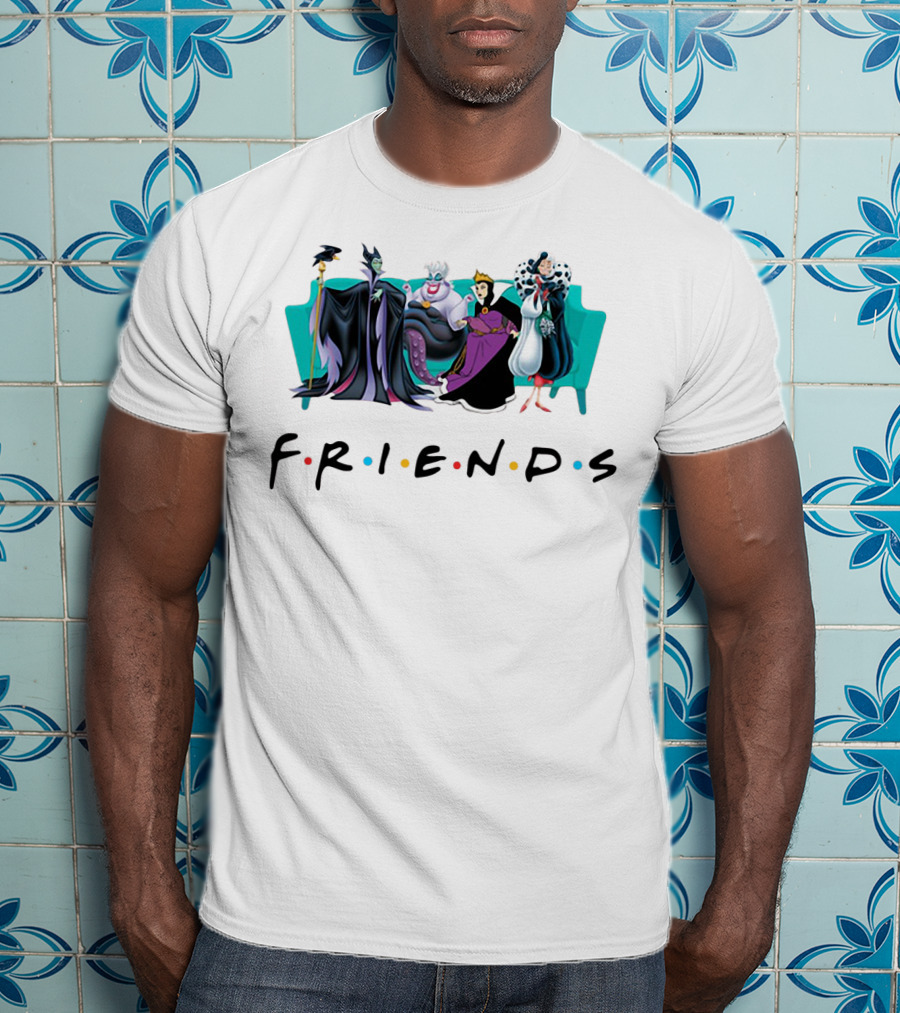 Disney Villain Queens Friends Parody With Cruella De Vil T-Shirt
