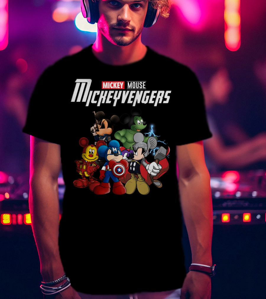 Mickey Mouse Mickeyvengers Marvel Avengers Endgame Disney Crossover T-Shirt
