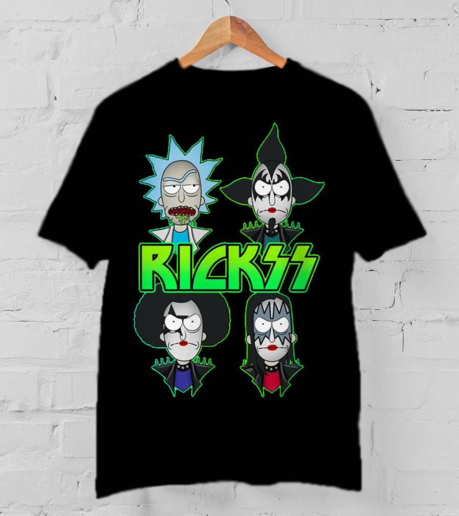 Rick And Morty KISS Band Parody Rickss T-Shirt