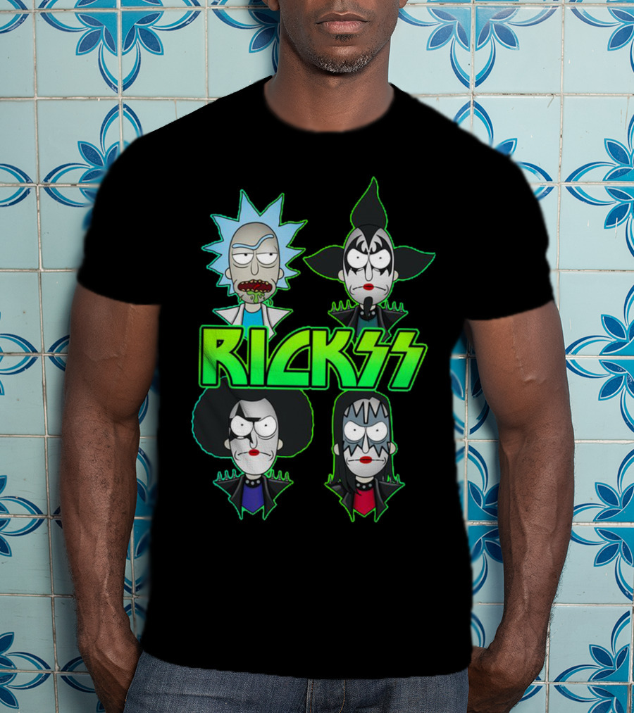 Rick And Morty KISS Band Parody Rickss T-Shirt