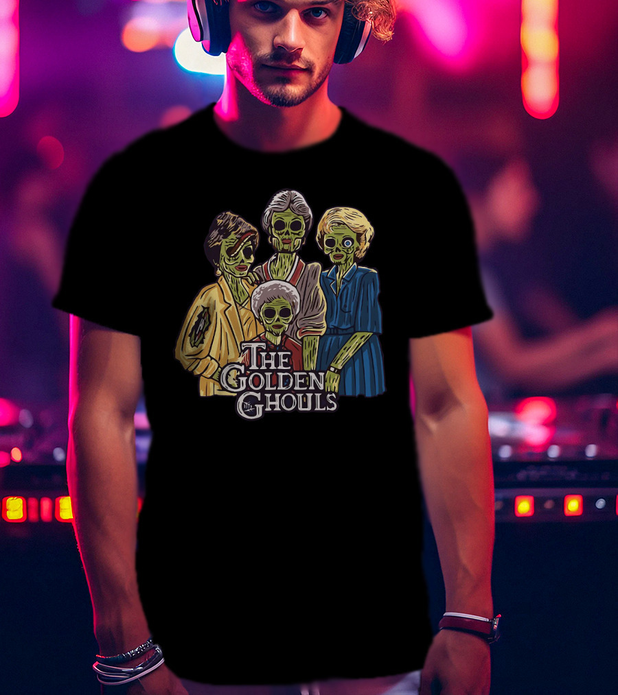 The Golden Girls The Golden Ghouls Halloween Zombie Group T-Shirt