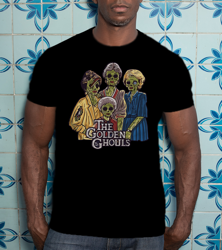 The Golden Girls The Golden Ghouls Halloween Zombie Group T-Shirt
