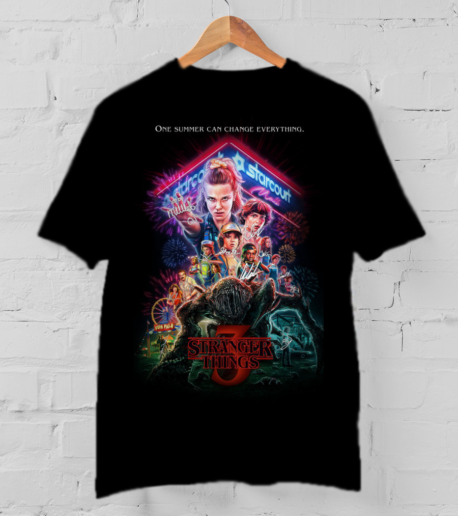 Stranger Things 3 One Summer Can Change Everything Starcourt Mall Fireworks Fun Fair T-Shirt