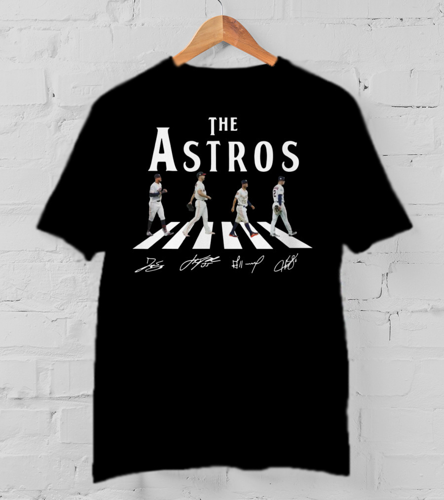 The Astros Abbey Road Baseball Scene Iconic T-Shirt