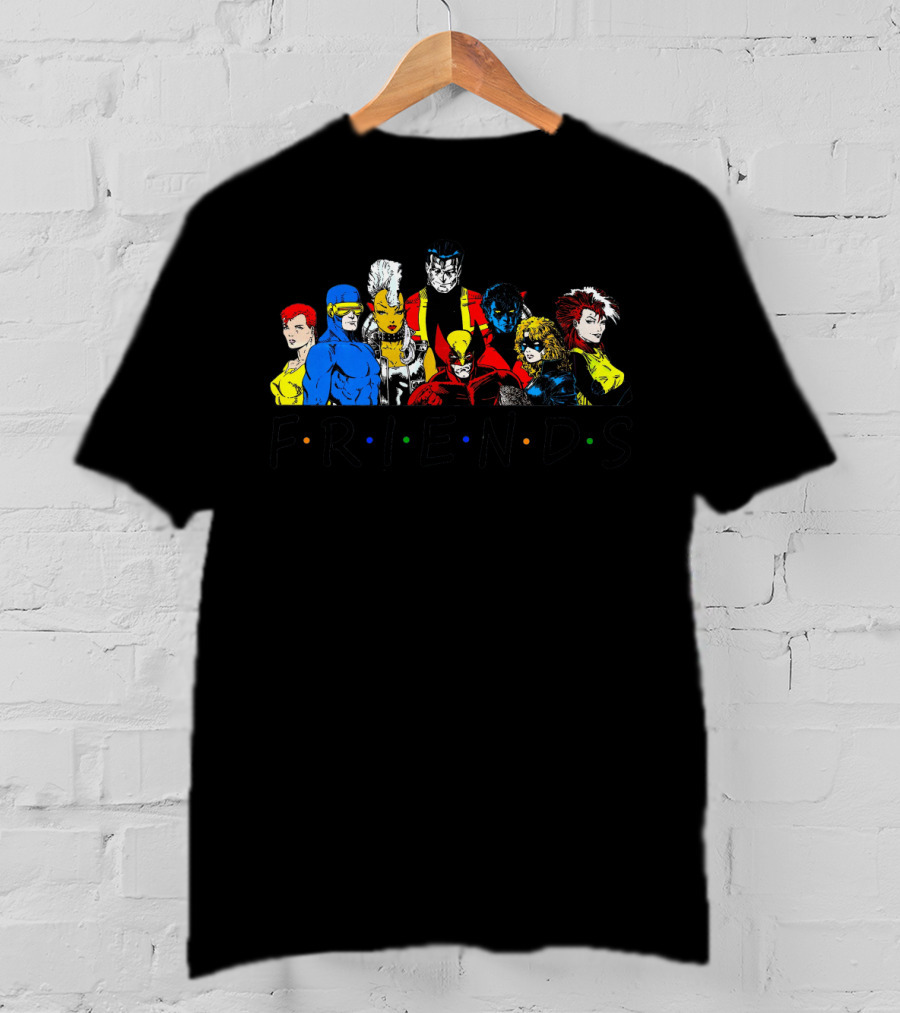 X-Men Friends Characters With Classic Sitcom Theme T-Shirt