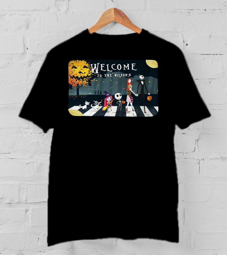 Welcome To The Wilson's Nightmare Before Christmas Jack Skellington Halloween T-Shirt