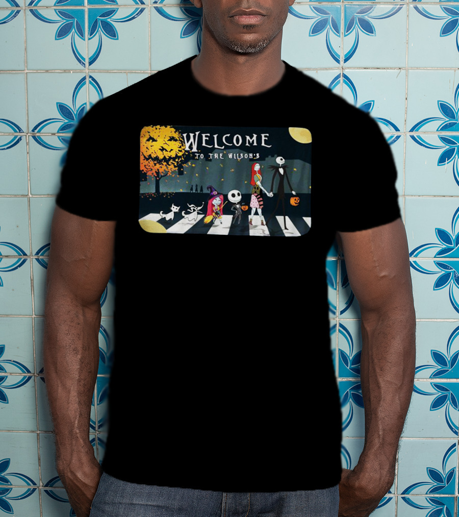 Welcome To The Wilson's Nightmare Before Christmas Jack Skellington Halloween T-Shirt