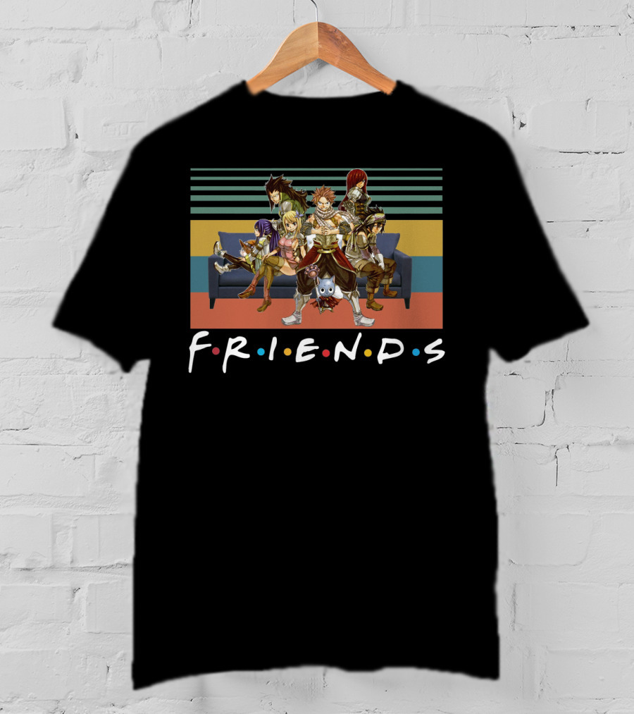 Fairy Tail Family Friends Tv Show Parody Couch Gang T-Shirt