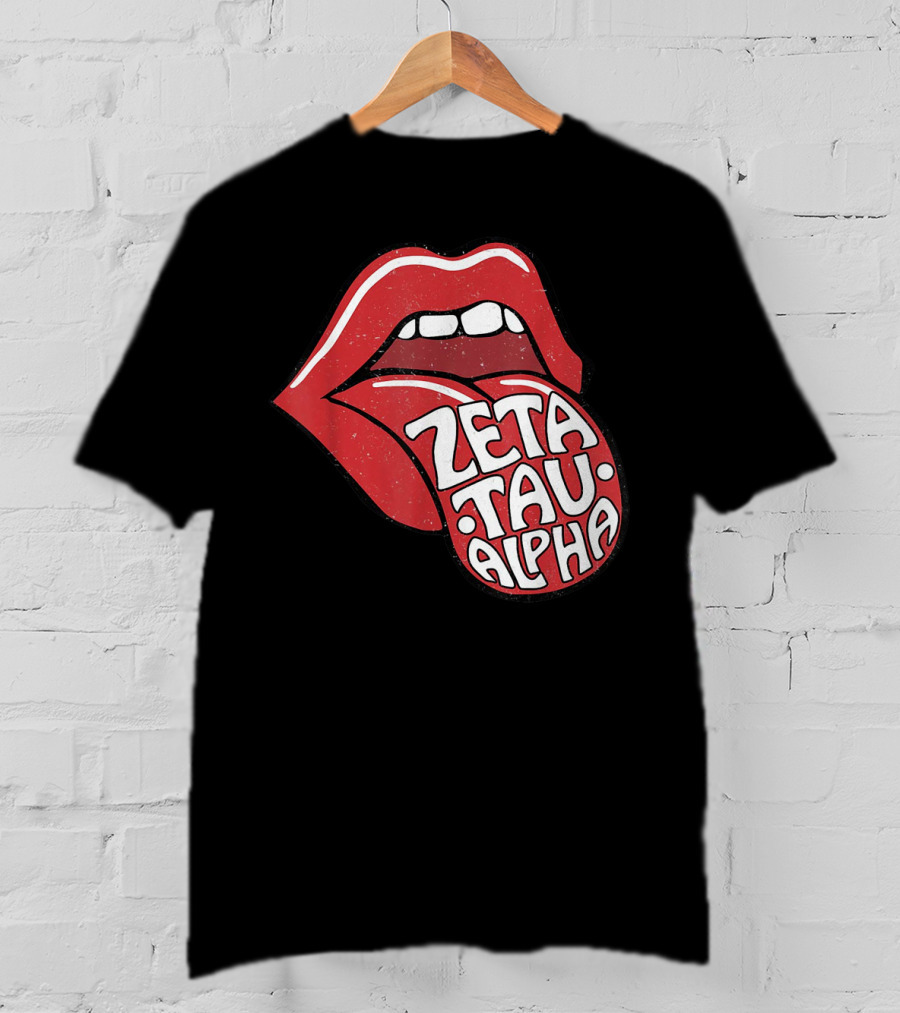 Zeta Tau Alpha Tongue Logo Pop T-Shirt