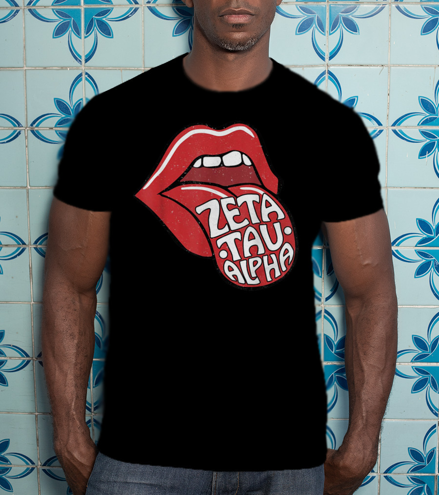 Zeta Tau Alpha Tongue Logo Pop T-Shirt