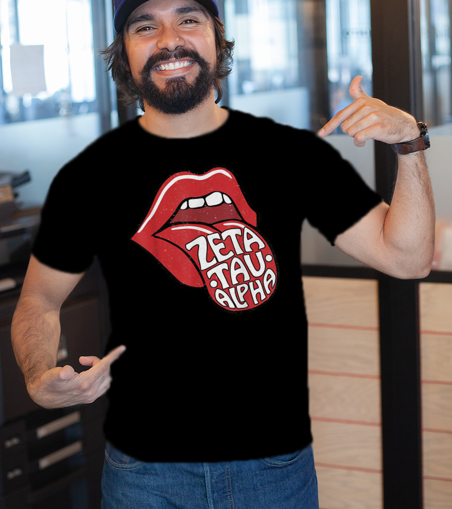 Zeta Tau Alpha Tongue Logo Pop T-Shirt