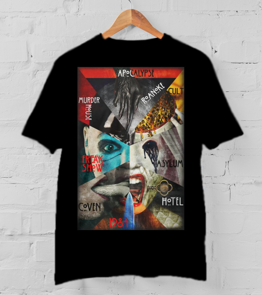 Apocalypse Roanoke Cult Murder House Freak Show Asylum Coven Hotel 1984 T-Shirt