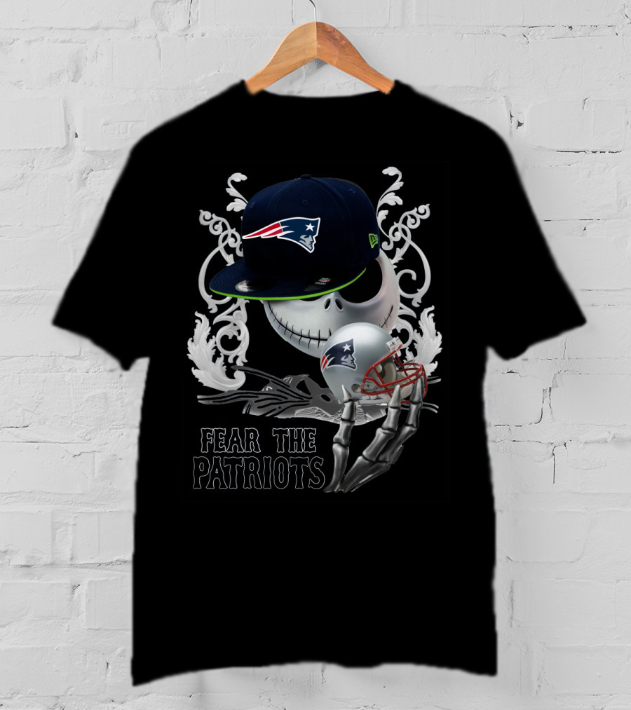 Jack Skellington Patriots Skull Fear The Patriots New Era Cap Football Helmet T-Shirt