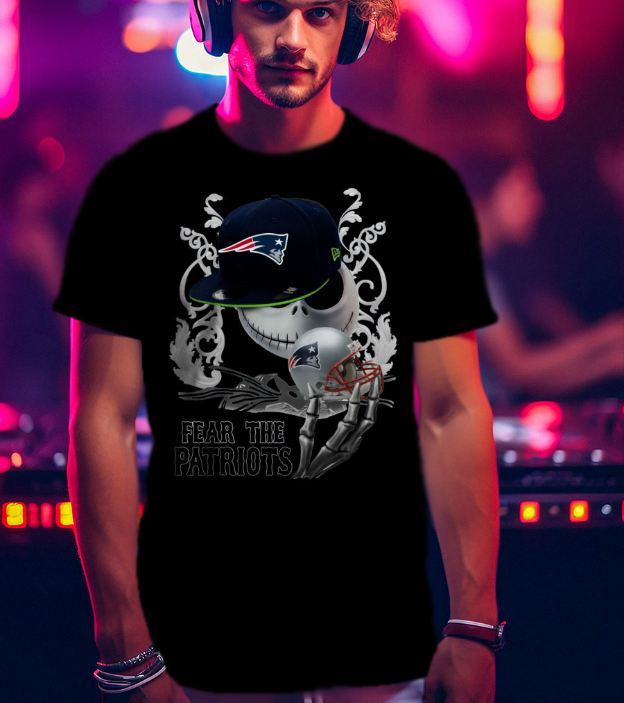 Jack Skellington Patriots Skull Fear The Patriots New Era Cap Football Helmet T-Shirt