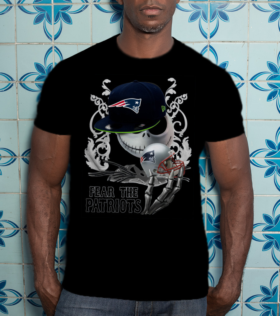 Jack Skellington Patriots Skull Fear The Patriots New Era Cap Football Helmet T-Shirt