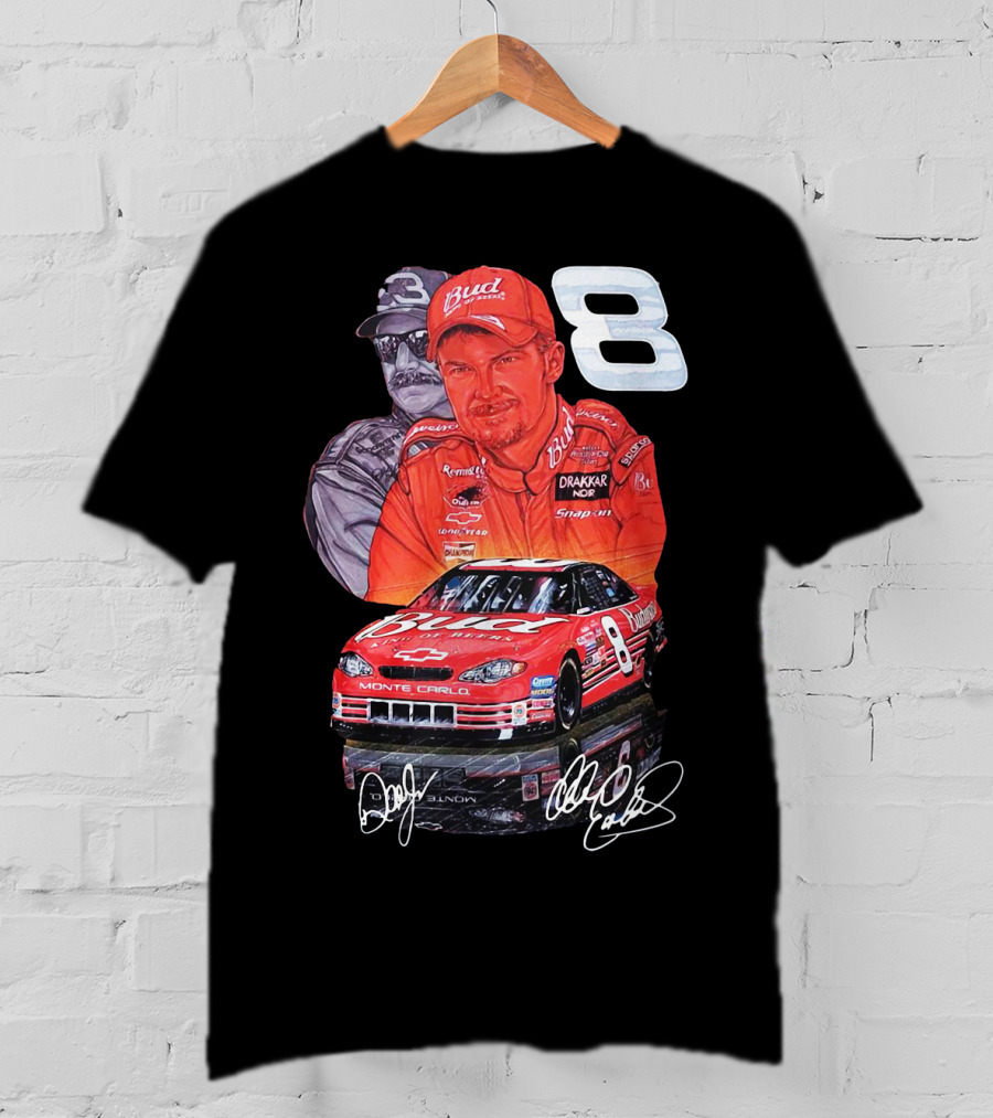 Dale Earnhardt Jr 8 Bud Monte Carlo Sam Bass Art T-Shirt