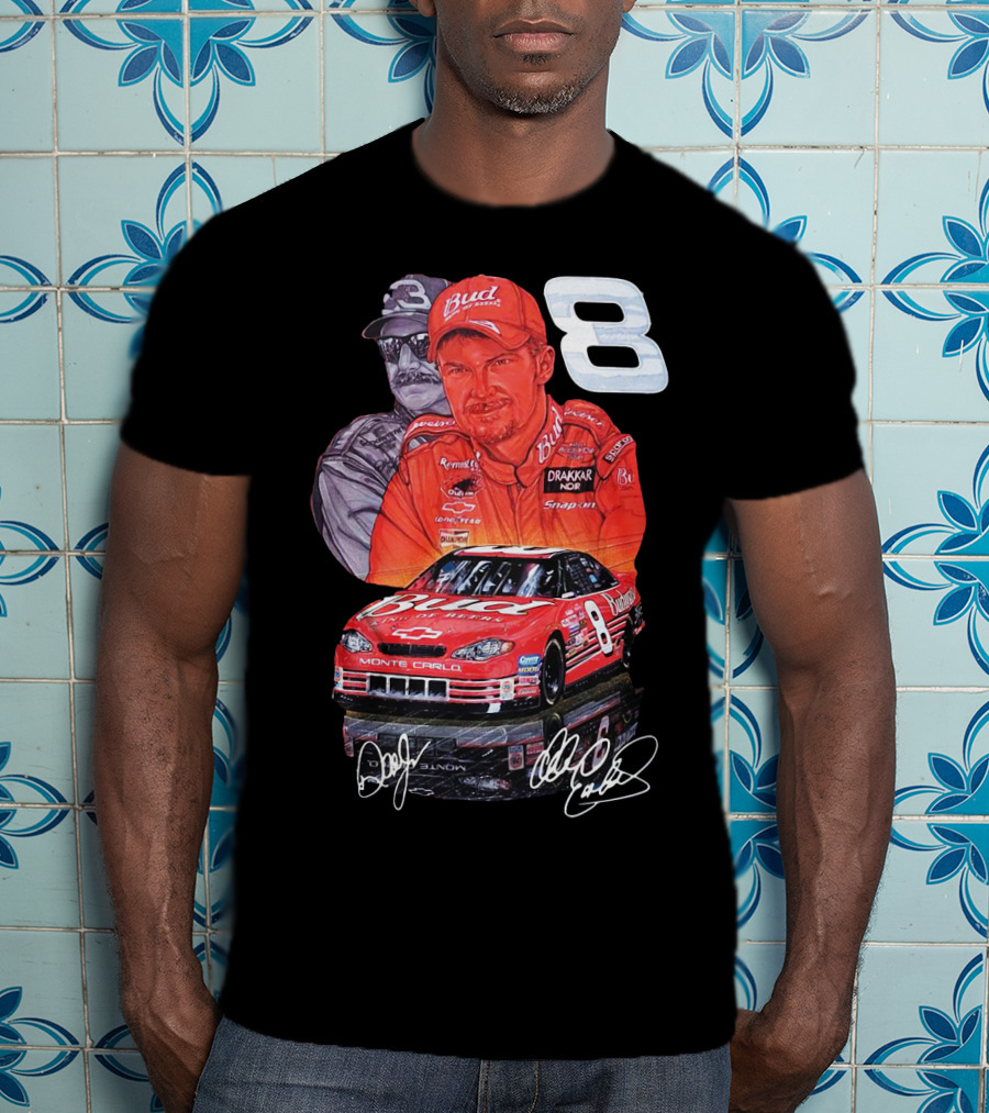 Dale Earnhardt Jr 8 Bud Monte Carlo Sam Bass Art T-Shirt