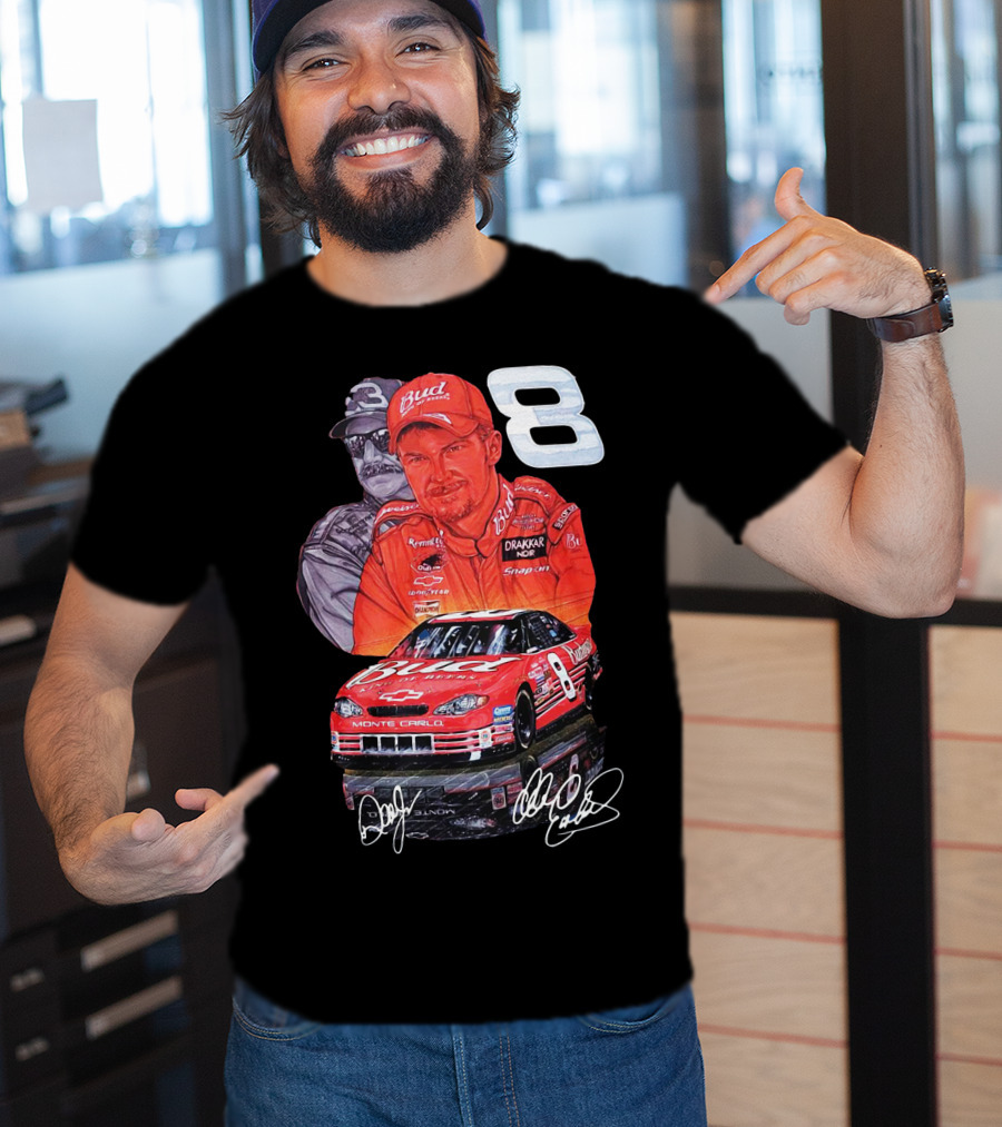 Dale Earnhardt Jr 8 Bud Monte Carlo Sam Bass Art T-Shirt