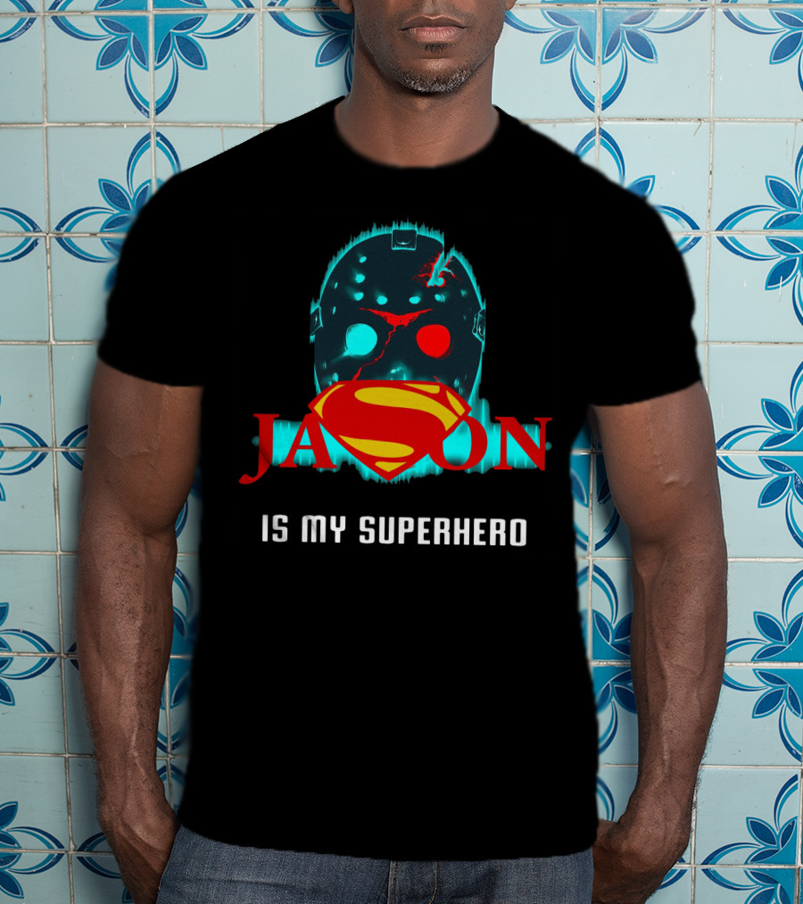 Jason Mask With Superman Logo As My Superhero T-Shirt
