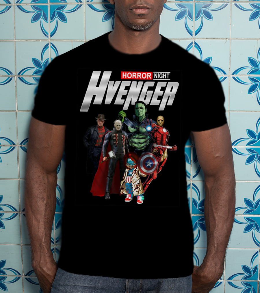 Horror Night Hvenger Avenger Crossover Villains Assemble T-Shirt