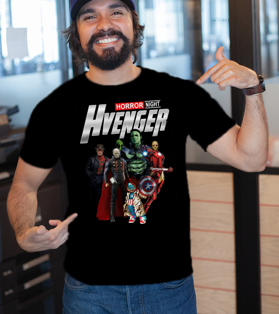 Horror Night Hvenger Avenger Crossover Villains Assemble T-Shirt