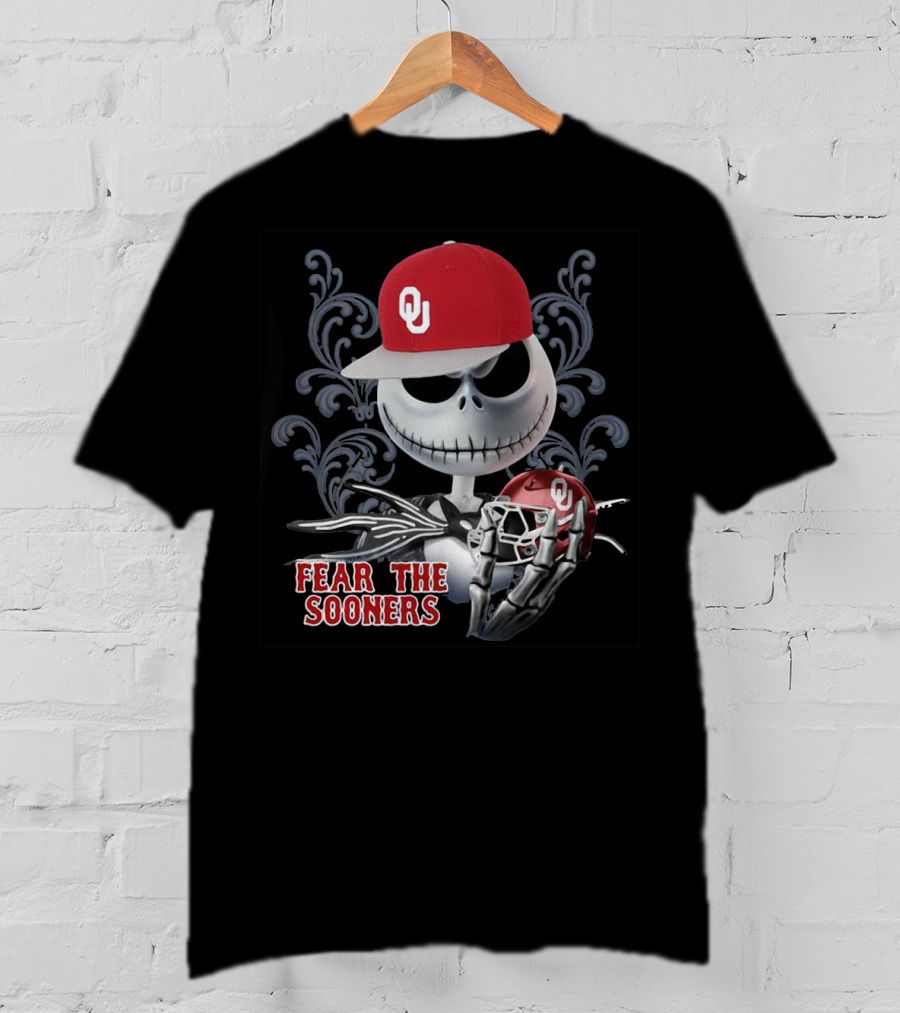 Jack Skellington OU Fear The Sooners T-Shirt