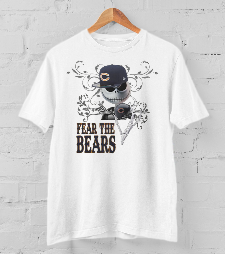 JACK SKELLINGTON Chicago Bears Fear The Bears T-Shirt