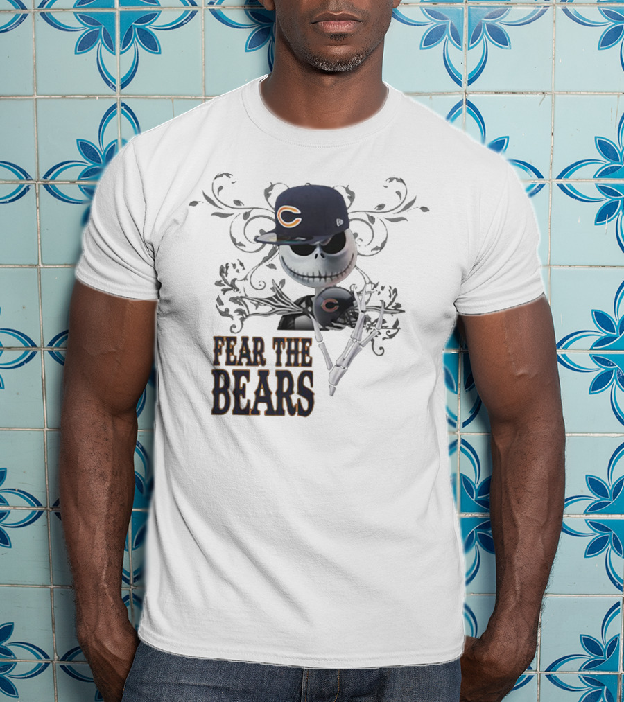 JACK SKELLINGTON Chicago Bears Fear The Bears T-Shirt