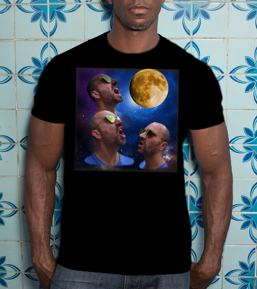 Zach Call Moon Space Night Sunglasses Trio T-Shirt